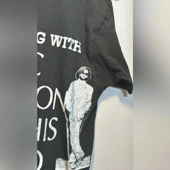 VTG Rare An Evening With Eric Clapton & His Band XL Blk T-Shirt (Tag Bloopers) - Picture 13 of 14